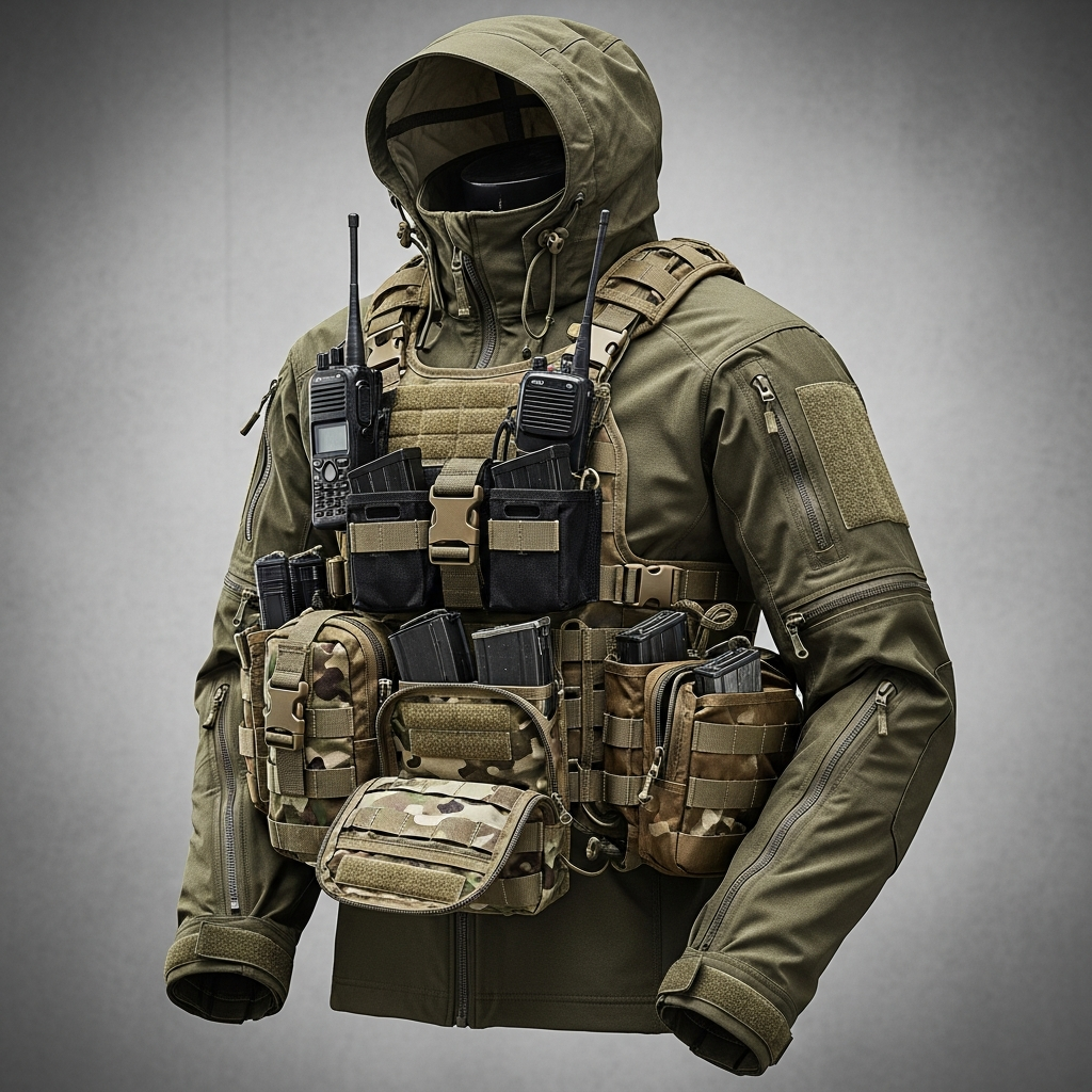 Modular tactical jacket with removable components